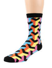 Load image into Gallery viewer, MESMERIZE 12-Pack by Mitch Bogen: Patterned Funky Crew Socks for Men